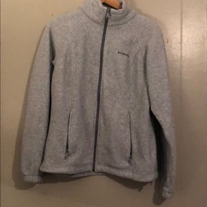 Light gray Columbia zip up jacket